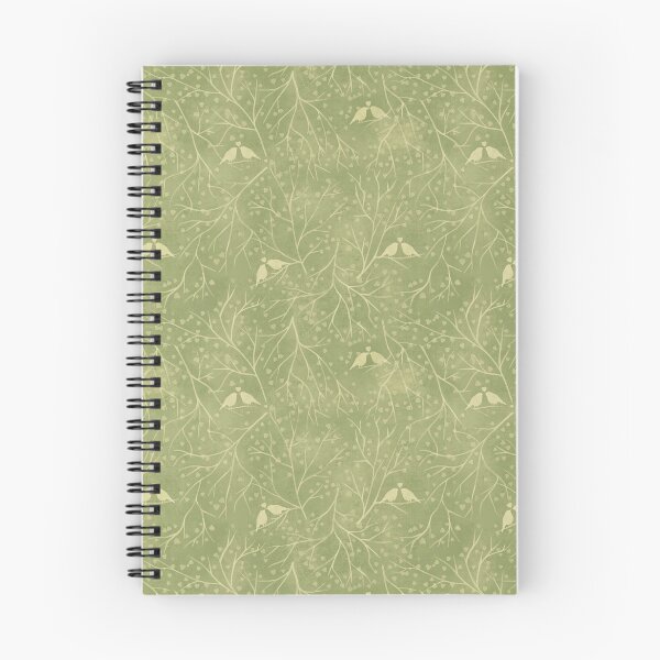 Item preview, Spring of love in green, love birds green pattern designed and sold by RoseMaryWP.