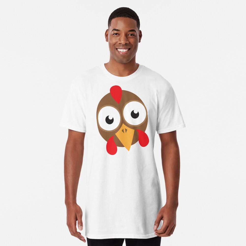 goggly eyed turkey face Long T-Shirt