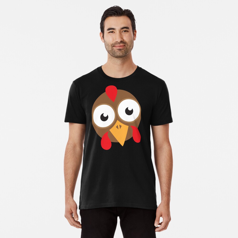 goggly eyed turkey face Premium T-Shirt