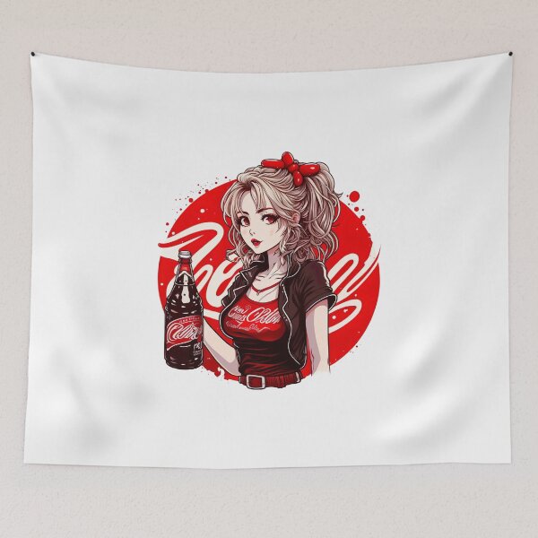 Item preview, Anime Girl Coca Cola Parody designed and sold by NanarodsDesign.
