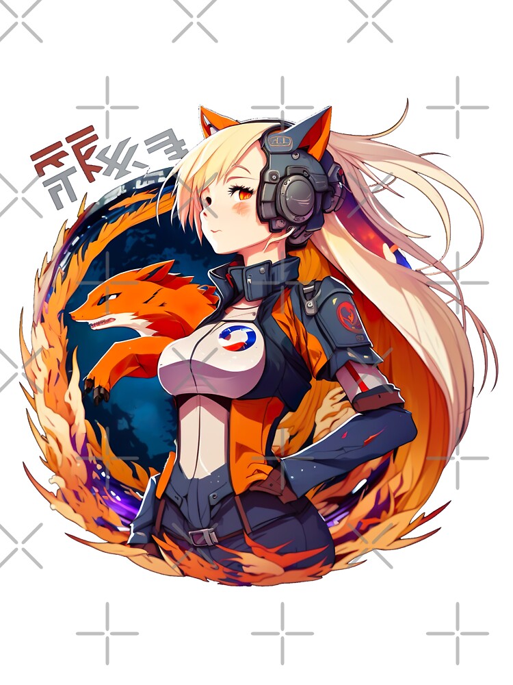 Firefox Anime Desktop Computer Icons, firefox, cg Artwork, orange png |  PNGEgg