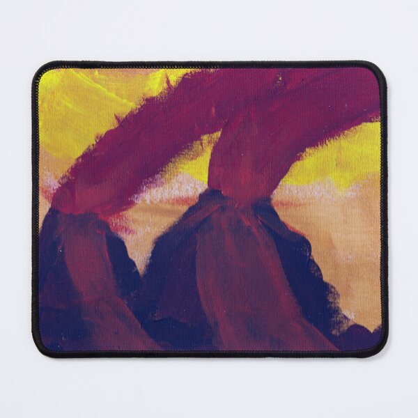 Item preview, Volcano's of Venus Abstract Volcano Landscape Wall Art Home Decor designed and sold by BadShadowArt.