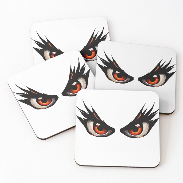 Item preview, Red cartoon eyes with lashes designed and sold by Maryberry96.