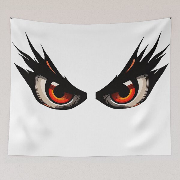Item preview, Red cartoon eyes with lashes designed and sold by Maryberry96.