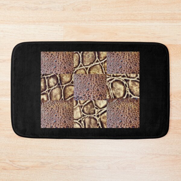 Item preview, Tortoise & Frog Leather Square Pattern Design designed and sold by PPPimp.
