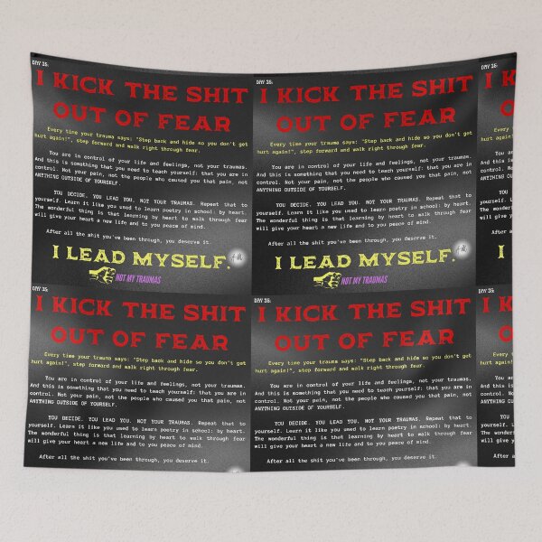 Item preview, Day 35 of the year: I lead myself. Not my traumas. designed and sold by BuddyBoots.
