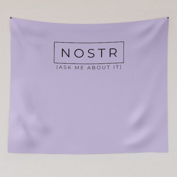 Item preview, NOSTR (Ask me about it) light background designed and sold by Brasilia.