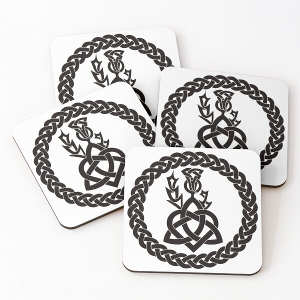Item preview, Celtic knotwork with heart and thistle designed and sold by KyttsyKrafts.