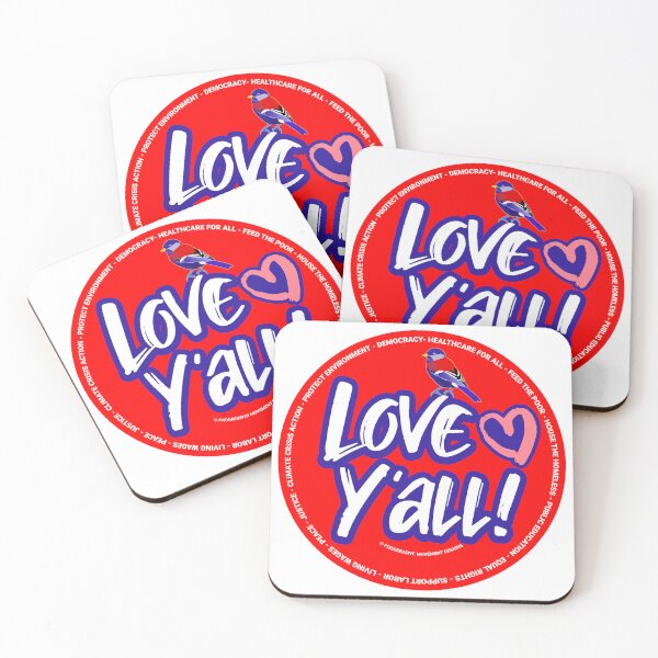 Item preview, PMD00347 Progressive Movement Designs Love Yall Valentine heart funny Valentines for married or dating progressives  designed and sold by ProgressiveLeft.