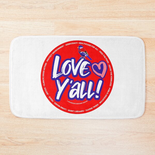 Item preview, PMD00347 Progressive Movement Designs Love Yall Valentine heart funny Valentines for married or dating progressives  designed and sold by ProgressiveLeft.