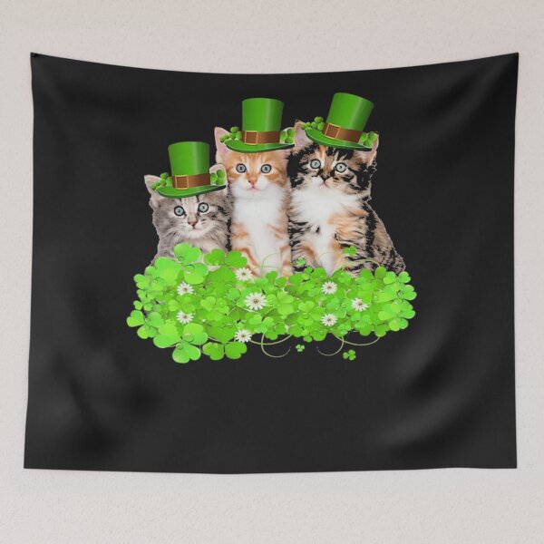 Item preview, Three Cat St Patricks Day designed and sold by rosamaria2020.