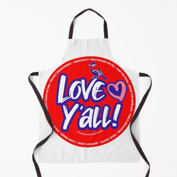 Item preview, PMD00347 Progressive Movement Designs Love Yall Valentine heart funny Valentines for married or dating progressives  designed and sold by ProgressiveLeft.