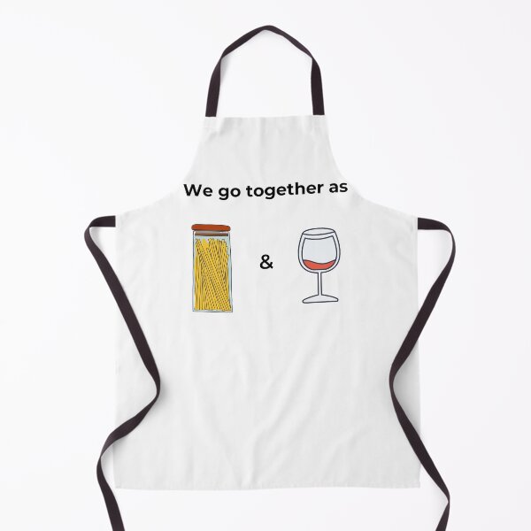 Item preview, We go togeter as Spaghetti & Wine (white) designed and sold by ArtifyAvangard.