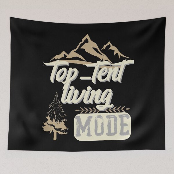 Item preview, top-tent living mode, forest river sun inside tree pine designed and sold by movie-popcorn.