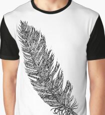 Doodling Feather Graphic T-Shirt