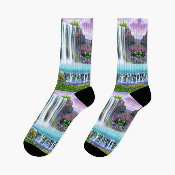 Item preview, Beautiful White waterfalls coming from the lush green mountains are absolutely amazing.  designed and sold by Tiannalaw.