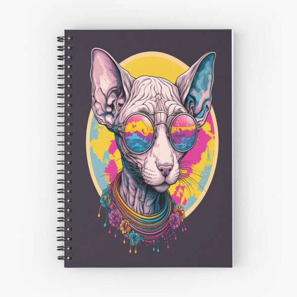 Item preview, Purr-fectly Groovy Sphynx - 70s Poster Art designed and sold by Star_.