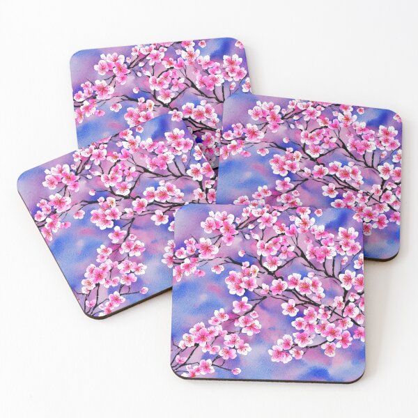 Item preview, Cherry Blossoms AI Art Watercolor designed and sold by debmund.
