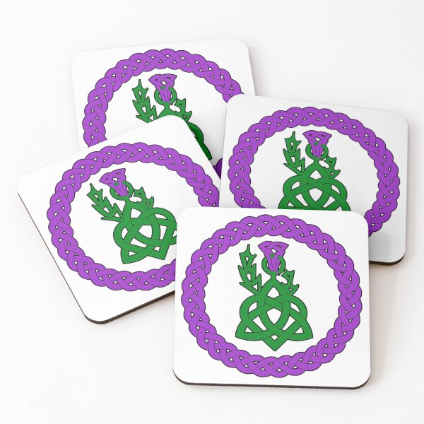 Item preview, Celtic knotwork with heart and thistle - colourised designed and sold by KyttsyKrafts.