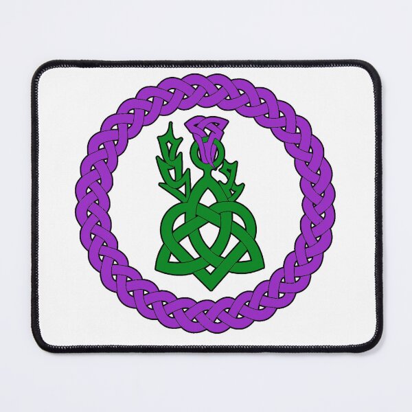 Item preview, Celtic knotwork with heart and thistle - colourised designed and sold by KyttsyKrafts.