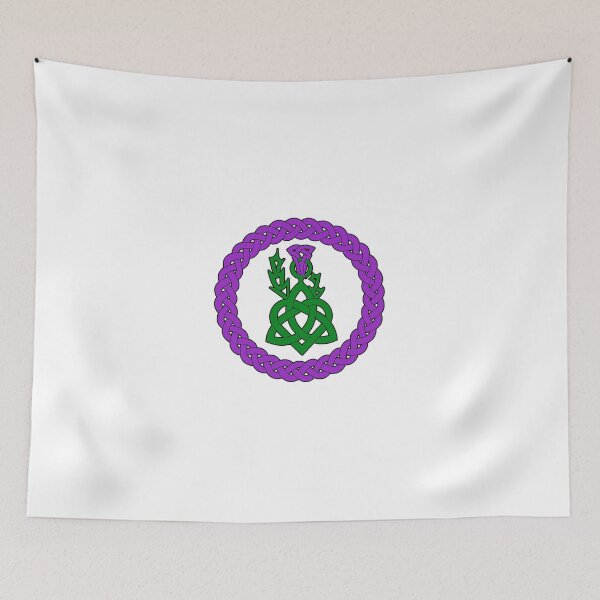 Item preview, Celtic knotwork with heart and thistle - colourised designed and sold by KyttsyKrafts.
