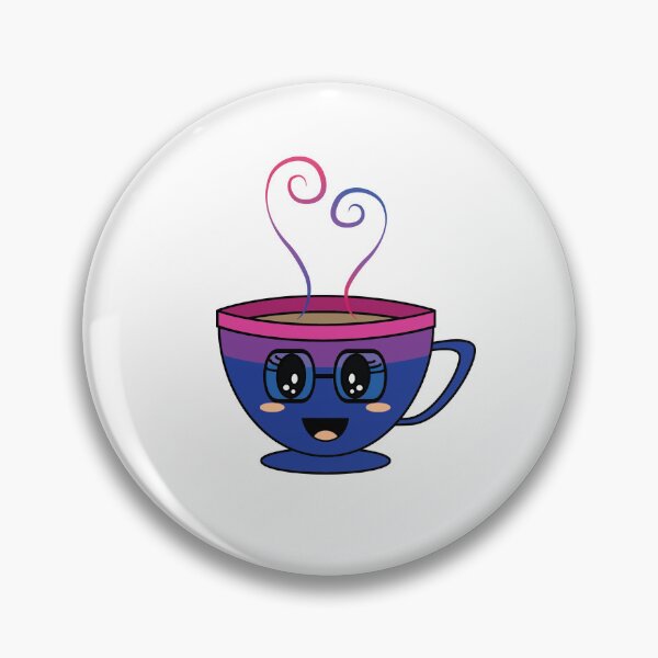 Item preview, Equalitea Bisexual Flag Pride with lashes and tall glasses designed and sold by qteapiecastle.