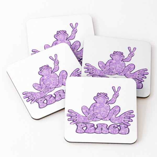 Item preview, Light Purple Peace Frog designed and sold by natnat7w.