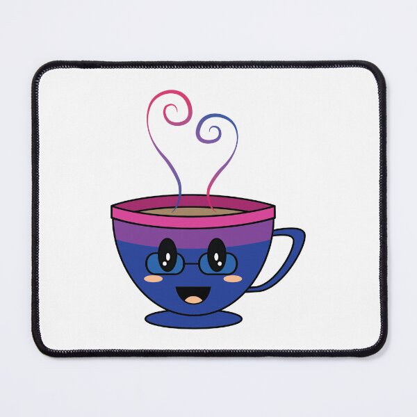 Item preview, Equalitea Bisexual Flag Pride with glasses designed and sold by qteapiecastle.