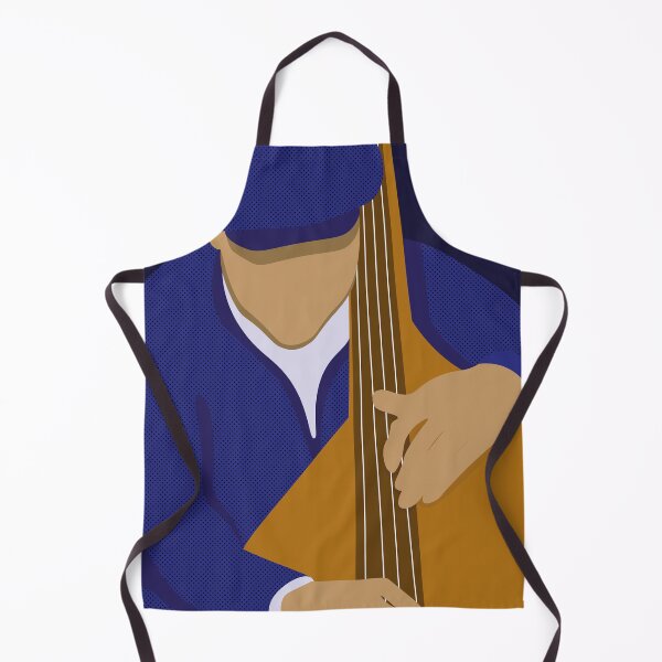 Item preview, Blue dynamic double bass player designed and sold by PassionAndJoy.