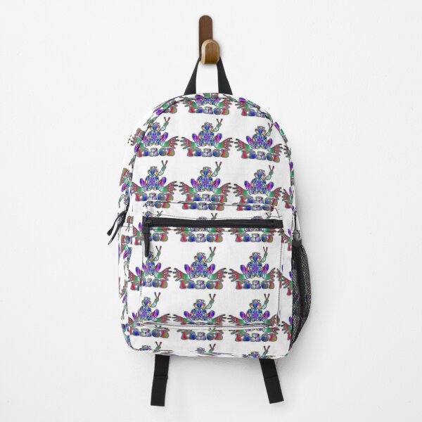 Item preview, Psychedelic Floral Peace Frog designed and sold by natnat7w.