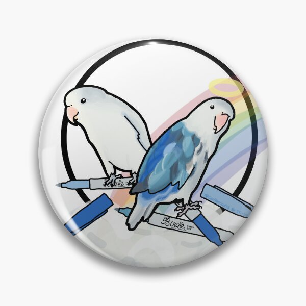 Item preview, Jakey and Tesla the Lovebirds  designed and sold by CarltonCrafts.