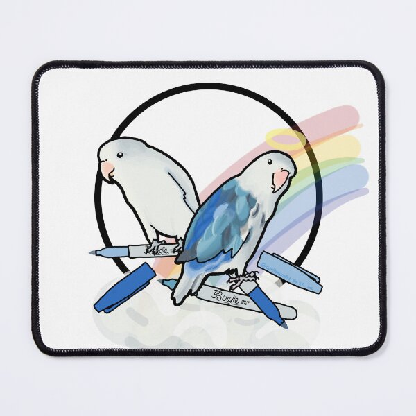 Item preview, Jakey and Tesla the Lovebirds  designed and sold by CarltonCrafts.