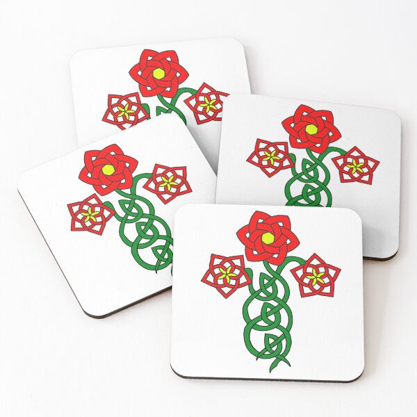 Item preview, Celtic knotwork with stylised flowers designed and sold by KyttsyKrafts.