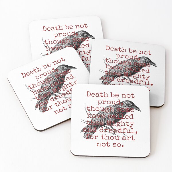 Item preview, Death Be Not Proud - Death Quote  designed and sold by CrankyOldDude.