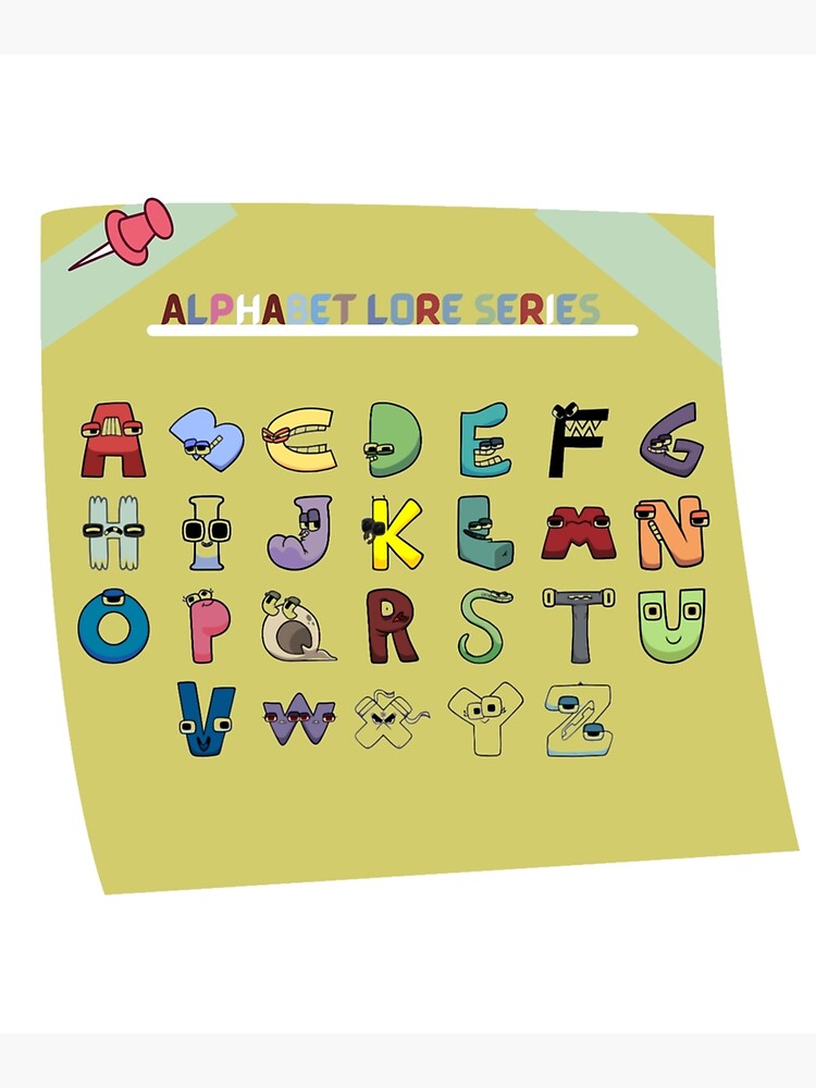 Alphabet Posters, Alphabet Lore Bundle A-Z