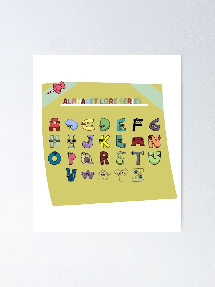 Funny Alphabet Lore Letter H - Alphabet Letters - Posters and Art Prints