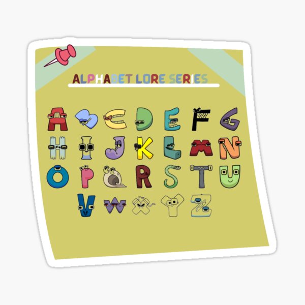 Alphabet Lore a to z | Sticker