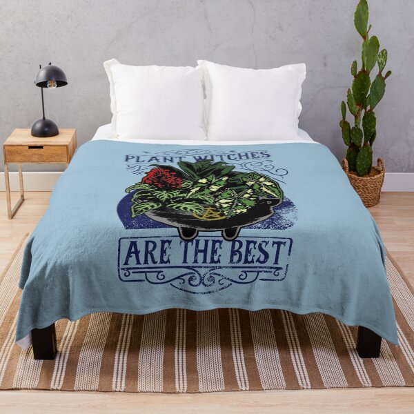 Item preview, Plant Witch | Colorful Artwork | Navy Blue Lettering | designed and sold by VintagePlantJoy.