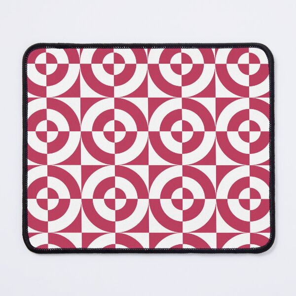 Item preview, Viva Magenta and White Geometric Circle Check Pattern designed and sold by CJAura by Claire Jane Johnson.