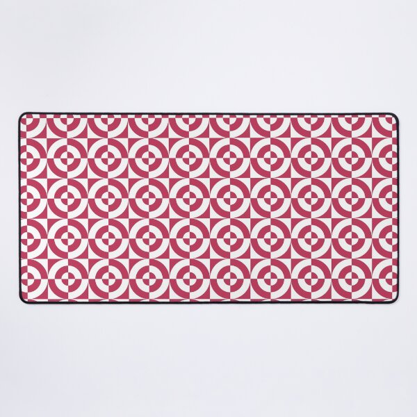 Item preview, Viva Magenta and White Geometric Circle Check Pattern designed and sold by CJAura by Claire Jane Johnson.