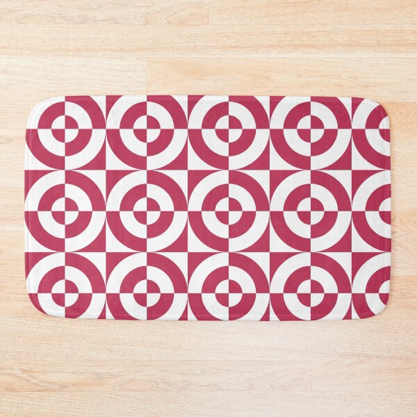 Item preview, Viva Magenta and White Geometric Circle Check Pattern designed and sold by CJAura by Claire Jane Johnson.