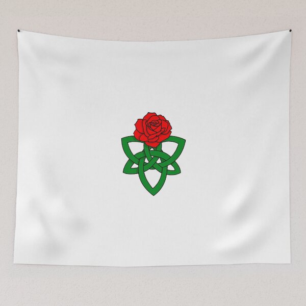 Item preview, Celtic knotwork with red rose designed and sold by KyttsyKrafts.