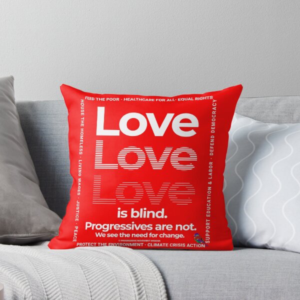 Item preview, PMD00353 Progressive Movement Designs Love is Blind Valentine for Progressives with 12 goals  designed and sold by ProgressiveLeft.