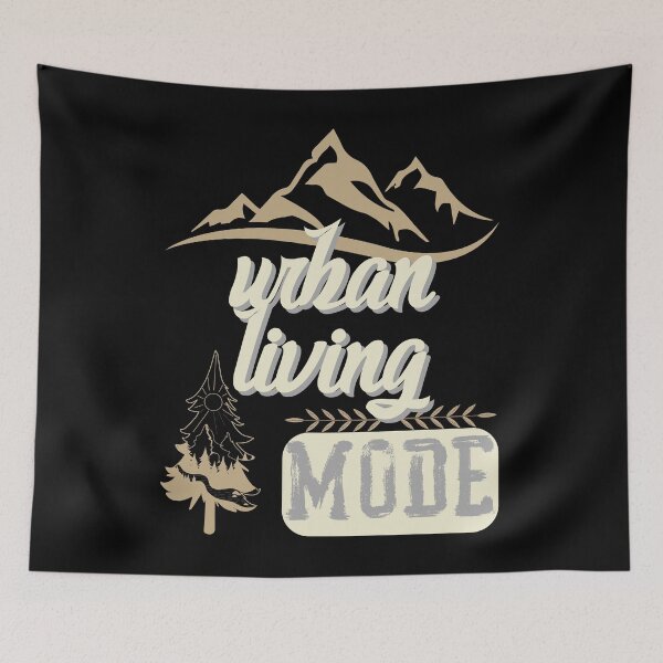 Item preview, urban living mode, forest river sun inside tree pine designed and sold by movie-popcorn.