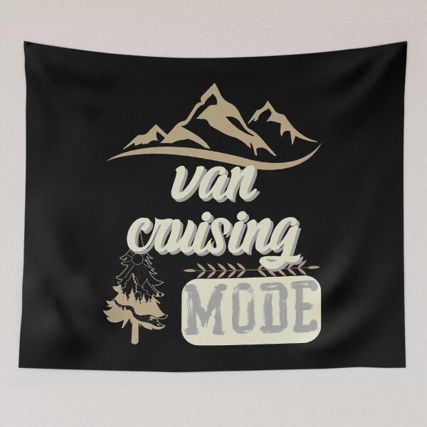 Item preview, van cruising mode, forest river sun inside tree pine designed and sold by movie-popcorn.