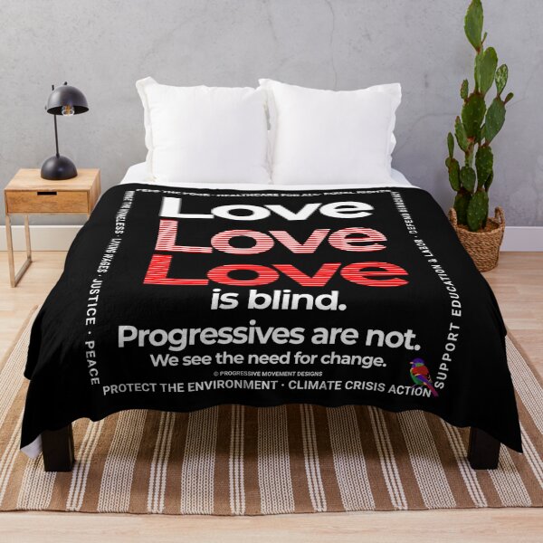 Item preview, PMD00354 Progressive Movement Designs Love is Blind Valentine for Progressives with 12 goals  designed and sold by ProgressiveLeft.