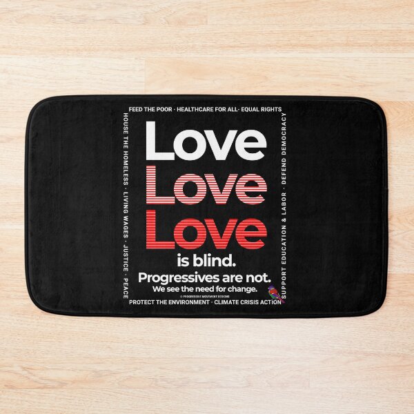 Item preview, PMD00354 Progressive Movement Designs Love is Blind Valentine for Progressives with 12 goals  designed and sold by ProgressiveLeft.