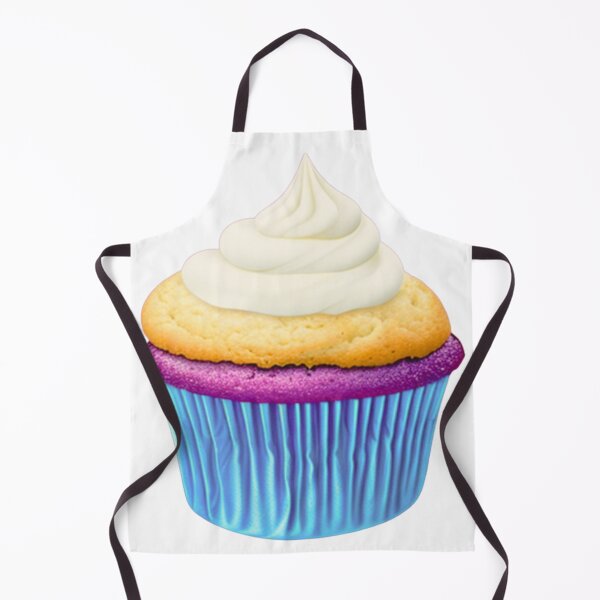Item preview, Retro Pretty Cupcake | Classic Vanilla Frost & Purple Lavender Cake designed and sold by Woodchucky.