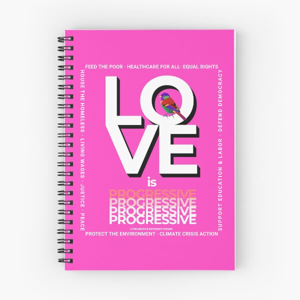 Item preview, PMD00355 Progressive Movement Designs Love is Progressive Valentine para progresistas con 12 objetivos designed and sold by ProgressiveLeft.