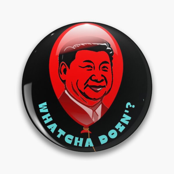 Item preview, Spy Balloon "Whatcha Doin'?" designed and sold by Sanctum Icons.